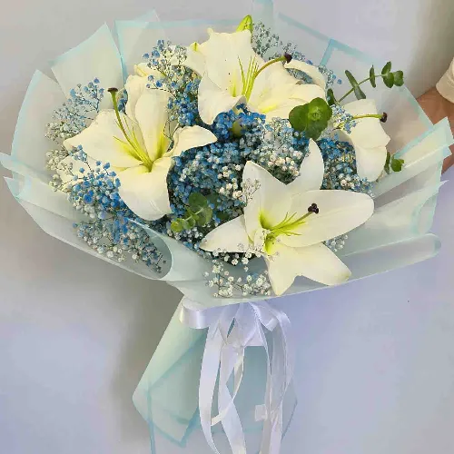 دسته گل لیلیوم شایلین کد 1002108